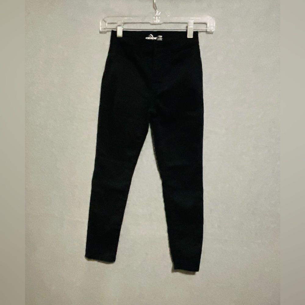 Jordache Girls Size 8 Slim Black Skinny Jeggings Pull-On Stretch Denim Pants